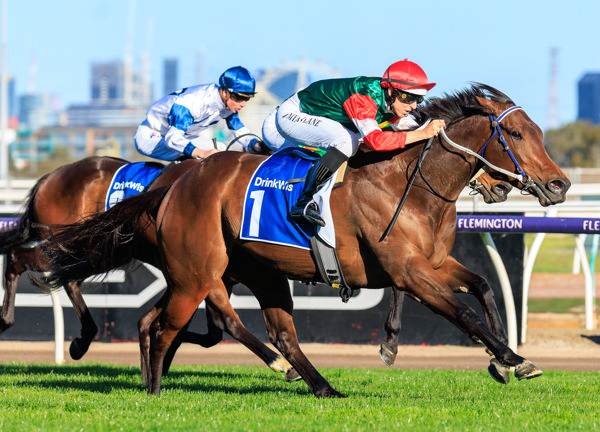 Amelia's Jewel wins the G2 Let's Elope at 1400m - image Grant Courtney 