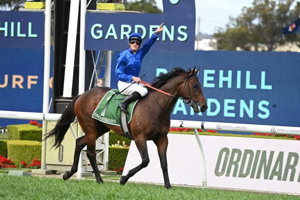 Broadsiding will be looking to add to Godolphin's success in the Caulfield Guineas - image Steve Hart. 