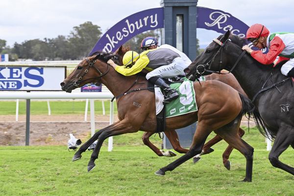 Coco Jamboo in the final bound (image Steve Hart)