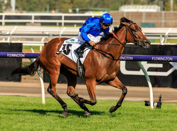 Dean Holland rode In Secret the perfect race to win the G1 Newmarket - image Grant Courtney 