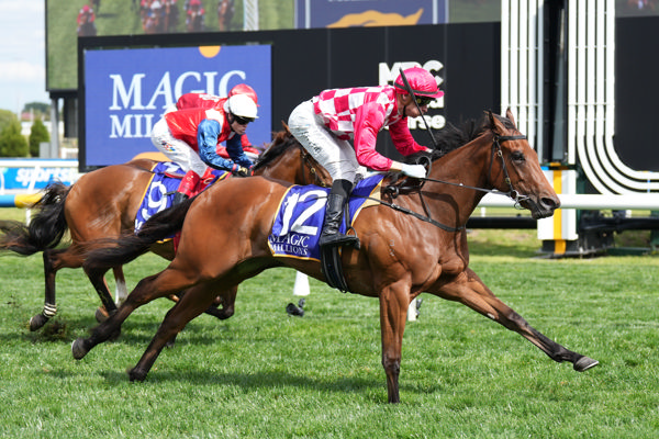 Miss Celine from nowhere (image Scott Barbour/Racing Photos)