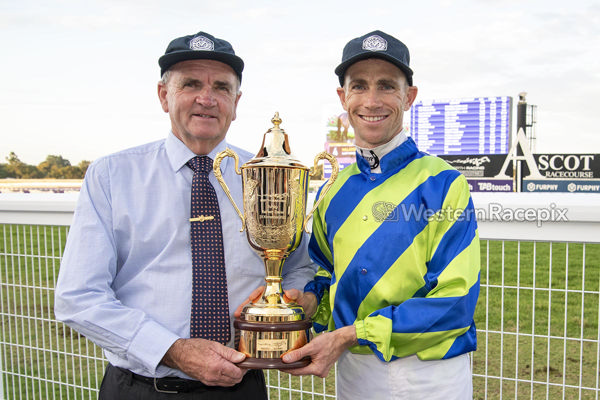 Memorable day for father and son (image Western Racepix)