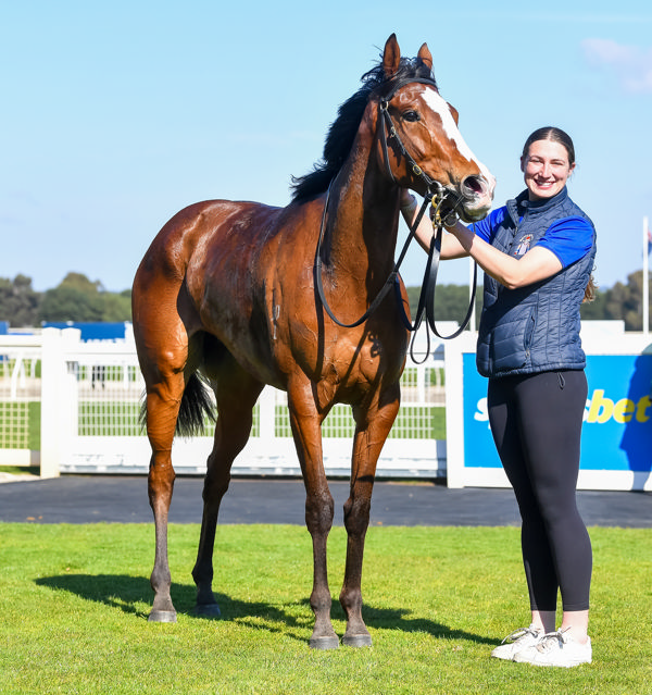 Twin Engine promising filly from a deep family (image Pat Scala/Racing Photos)