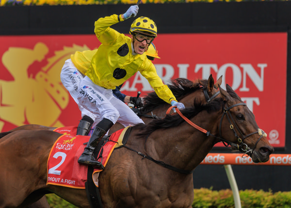A second Caulfield cup for Mark Zahra (image Grant Courtney)