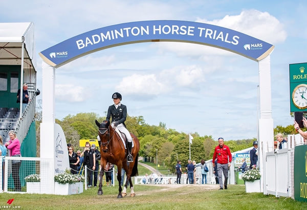 Amanda Pottinger aboard Just Kidding at last year's Badminton Horse Trials. Photo: Supplied