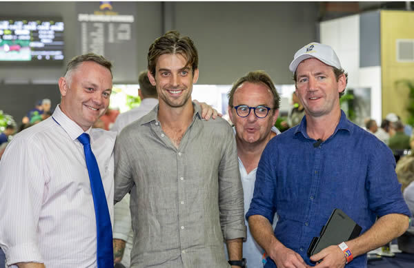 Barry Bowditch with Will Bourne and Ciaron Maher - image Magic Millions