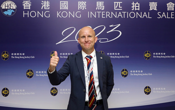Danny Rolston was pleased with the outcome of the Hong Kong International Sale last Friday. - image HKJC
