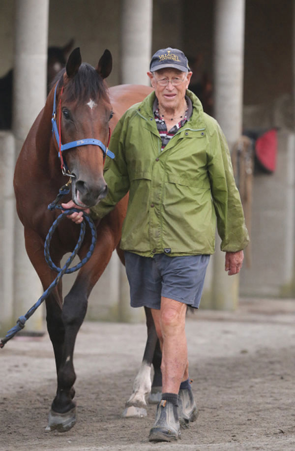 Denny Moroney pictured with Araldo Junior in 2018. Photo: Trish Dunell