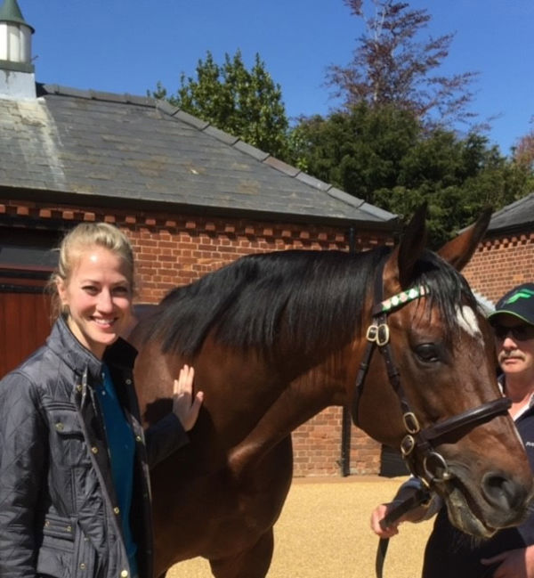 Nicole Meyer enjoys an audience with Frankel.