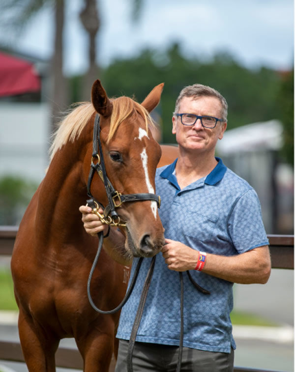 David Vandyke and his $150,000 Sebring filly/