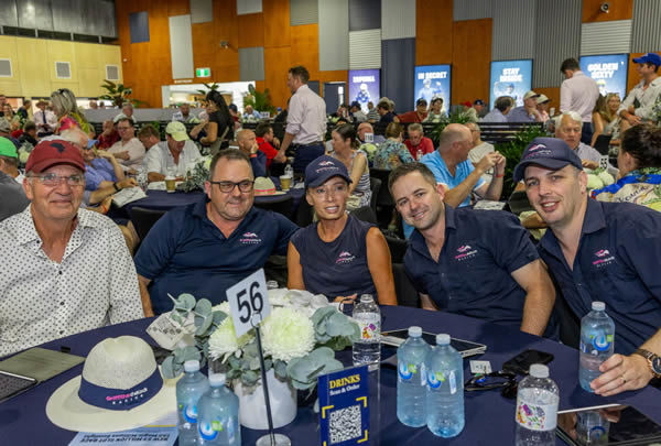 Griffiths and De Kock team celebrate their purchase - image Magic Millions 