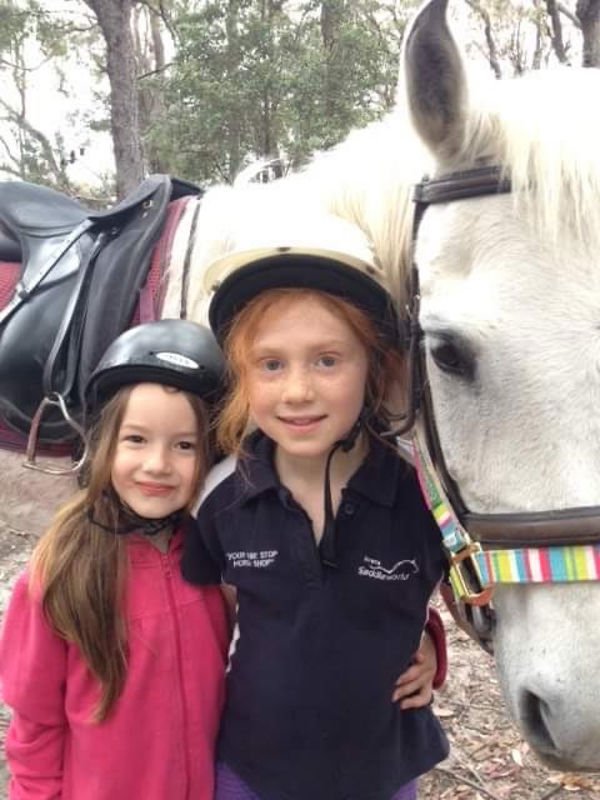 Faith and Aria enjoyed riding camps as children.