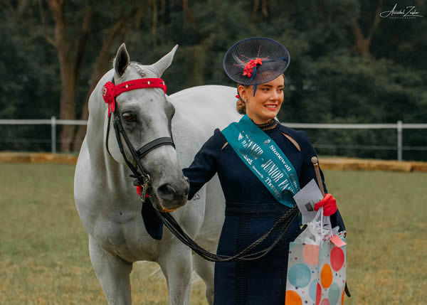 Isabella Smith enjoys Fashions on the Field at Stonewall Equestrian Autumn Carnival.