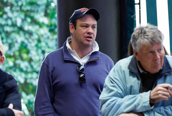 Bloodstock agent James Mitchell at Karaka on Thursday Photo: Angelique Bridson