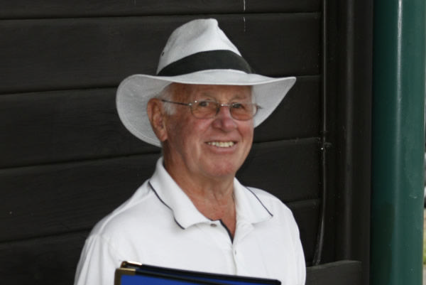 Renowned equine veterinarian Jim Marks pictured taking a break between yearling inspections at the Karaka sales complex.  Photo: Supplied