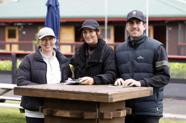 Kaha Nui Farm’s Flo Gore, Nicky White and Toby White Photo: Angelique Bridson