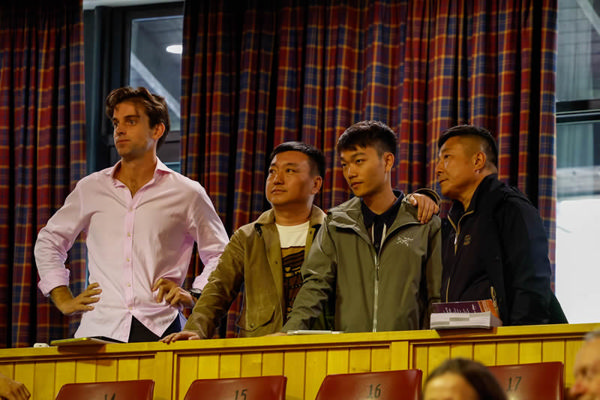 Will Bourne pictured alongside Sanxiong Gao, Jun Zhang, Hongwei Chen  Photo: Angelique Bridson