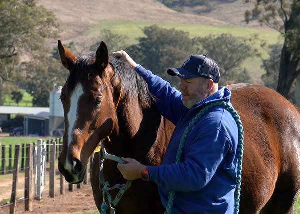 Mick Malone of Kitchwin Hills teaches catching and letting go horses.