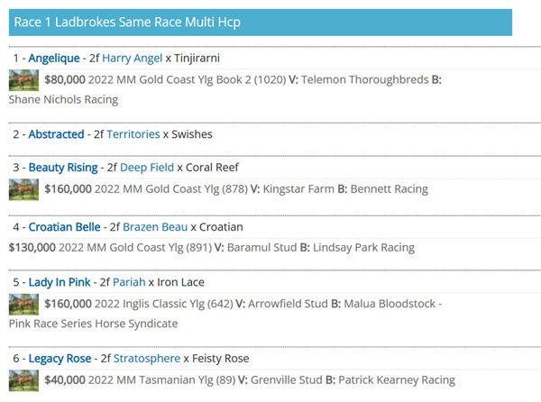 Click to see all the Moonee Valley Sale Mail for tonight.