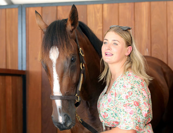 Chloe Cumming pictured with Pahi Lass. Photo: Trish Dunell