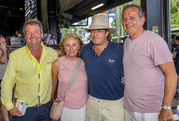 Peter O'Brien, Deb and John Camilleri and Tom Magnier - image Magic Millions