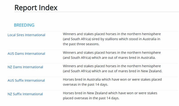 Click to visit the Breednet Reports section.