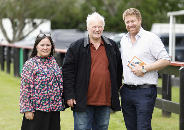 Mark and Tania Stratford with Regan Donnison (right) Photo: Angelique Bridson
