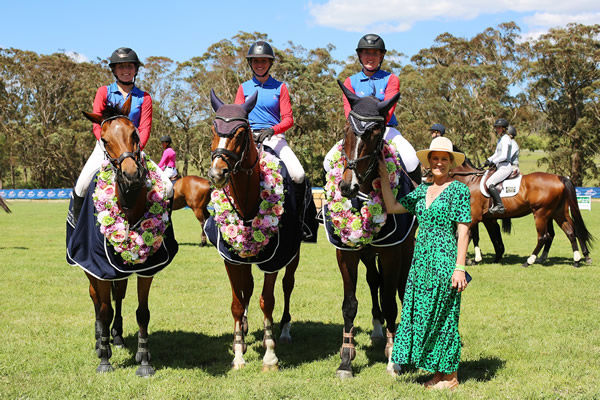 Strawberry Hill Stud team with Stud Manager Bridie Sparkes.