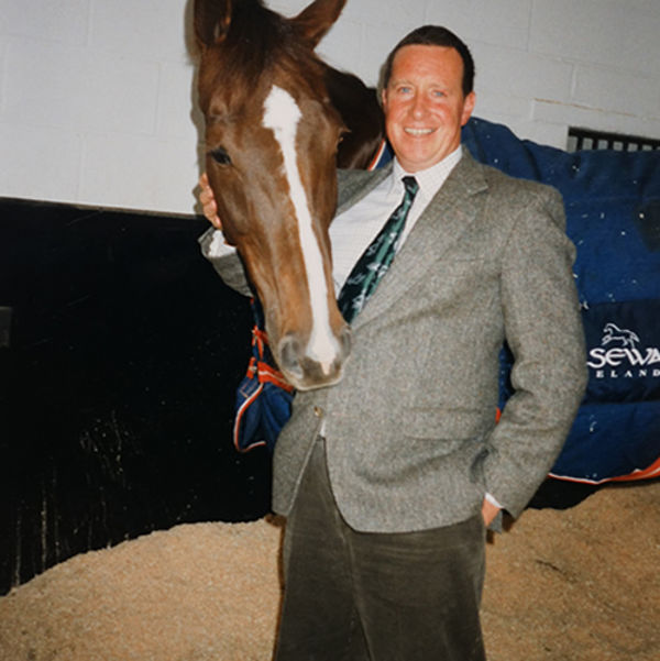 Ross Hatton's dad Tom with Royal Athlete