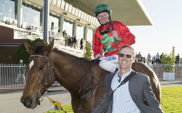 Troy van Heemst returns to scale with homebred Group winner I’m Feeling Lucky / Photo: Western Racepix