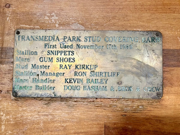 Twin Hills was Transmedia Park in another life and Snippets christened the serving barn in 1989. 