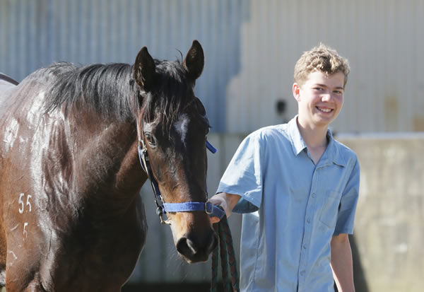 Verry Elleegant and Connor Harrison at Ruakaka in August 2018 Photo: Trish Dunell