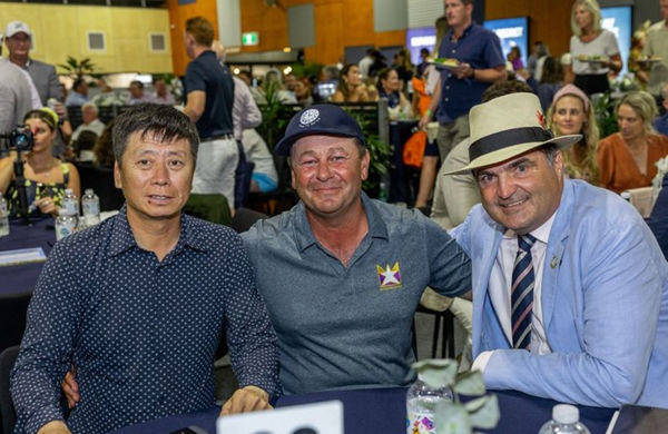 Yuesheng Zhang, Adam Cook and Vin Cox - image Magic Millions