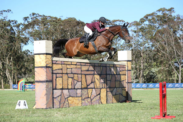 Waratone and Sarah Weiss clear the wall at 1.68m.