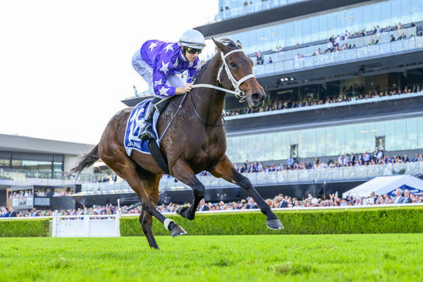 Aeliana wins the Australian Derby by daylight - image Bradley Photography