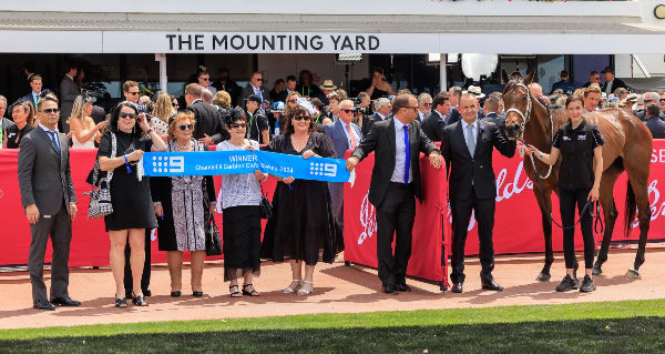 Aeliana and her owners celebrate - image Grant Courtney