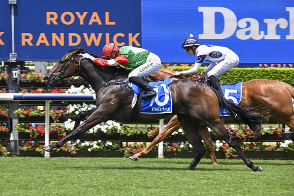 Agrarian Girl gives her all to win the Listed Lonhro Plate - image Bradley Photos