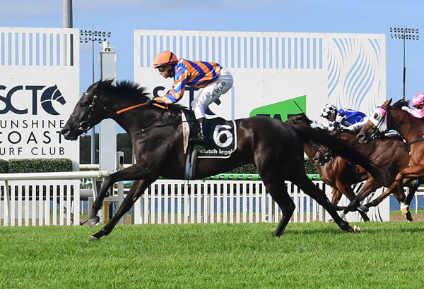 Anemacore scores in Saturday’s A$160,000 Listed Coastline BMW Sunshine Coast Cup (1400m). Photo: tracksidephotography.com