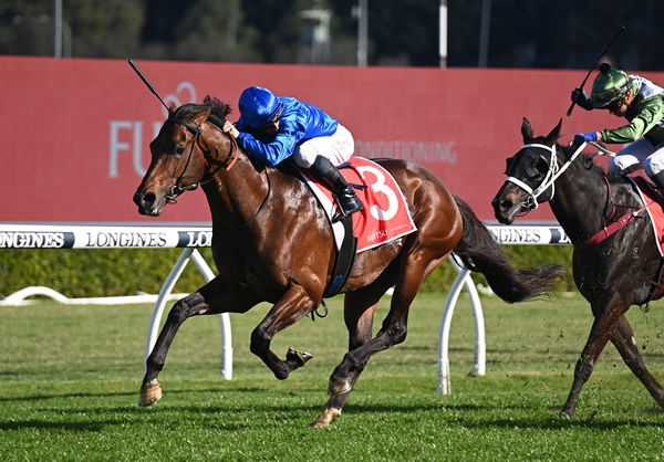 Anamoe claims the G1 George Main stakes - image Steve Hart