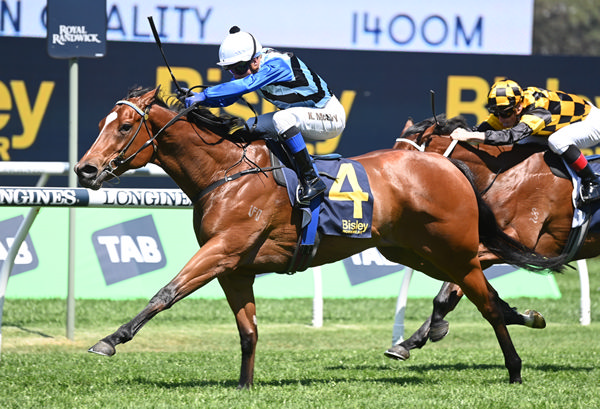 Arctic Glamour wins her first stakes race at Randwick - image Steve Hart