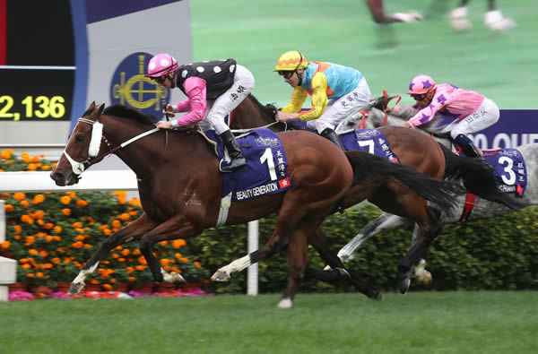 Beauty Generation was back to his best in the Queen's Silver Jubilee Cup - HKJC 