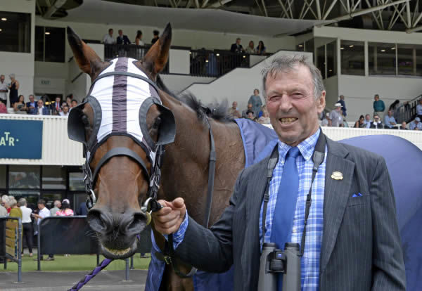 David Woodhouse with his dual Group One-winner Belclare.   Photo: Race Images