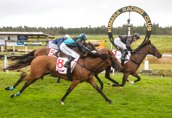 Bozo and Floor Moerman storm to victory at Kumara. Photo: AJ Berry (Race Images South)
