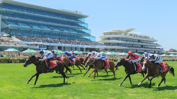 Caballus wins the G3 Rising Fast Stakes - image Grant Courtney