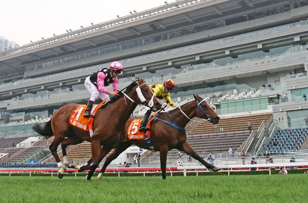 Beauty Generation in pink and black - image HKJC 