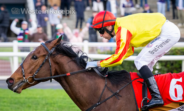 Cool Memory bolts away with the Listed WATC Farnley Stakes - image Western Racepix