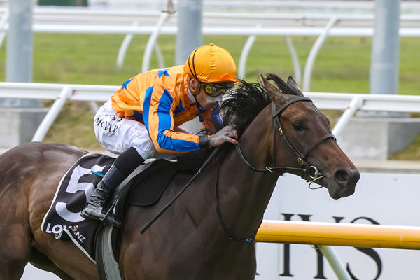 Dream Of The Moon winning at Riccarton on Wednesday. Photo: Race Images South