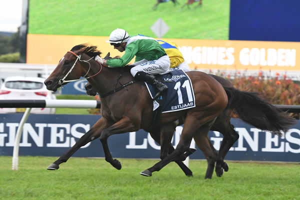 Estijaab was a $1.7million Inglis Easter purchase that won the Slipper for Emirates - image Steve Hart.