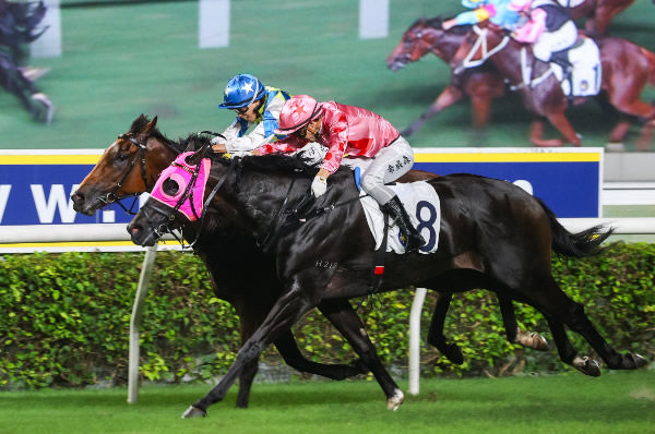 Galaxy Patch sneaks through on the inside to win - image HKJC