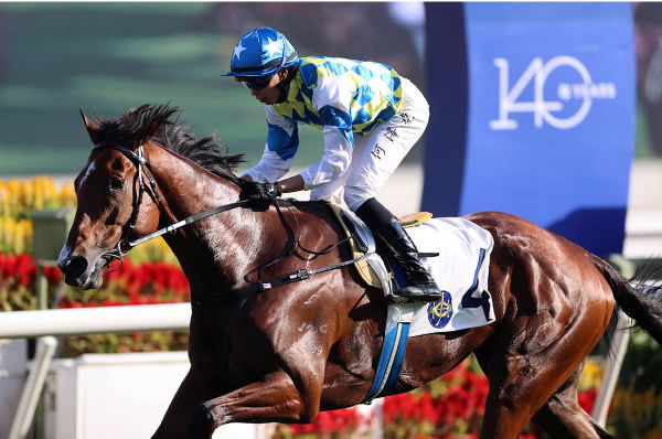 Galaxy Patch wins the G2 Sha Tin Trophy - image HKJC 